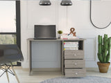 Bianco Writing Computer Desk, Three Drawers, One Shelf B200P188822
