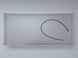 48 in. W x 30 in. H Rectangular Silver Aluminum Recessed/Surface Mount Medicine Cabinet with Mirror W2122P329733