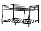 Metal Bunk Bed, Heavy Duty Full Over Queen Bunk Beds with 5 Extra Support Legs, 990 lbs Capacity, W5635P539715