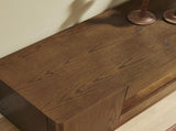 59" Mid Century Modern TV Stand for TVs up to 65", Walnut Entertainment Center with Open Storage & W1801P457802