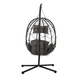 Egg Chair Stand Indoor Outdoor Swing Chair Patio Wicker Hanging Egg Chair Hanging Basket Chair W1703P163948