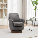 PU leather Swivel Barrel Chair, Swivel Accent Chairs Armchair for Living Room, Reading Chairs for W1361P147131