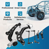 6 Pcs Front Lower Control Arm Assembly for Ford Taurus 2010 - 2012 All Models 25534444