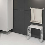 DAX Solid Surface Shower Stool - Matte White B2702P227040