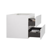 Alice-36W-201,Wall mount cabinet WITHOUT basin, White color, With two drawers, Pre-assembled W1865107116