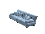 Cloud Couch 2 Seater Sofa for Living Room, Chenille 2 - Seat sofa with 2 Lumbar pillows and 2 throw 10262237