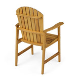 Outdoor Weather Resistant Acacia Wood Adirondack Dining Chairs , Natural Finish 64844.00