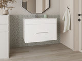 Bathroom Vanity with Sink, 1 Drawer, White B097P350320