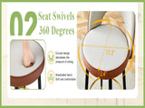 360 &deg rotatable bar.Modern Brown and Light Gray Spliced Color PU comfortable upholstered bar W1151P268923