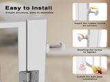 61" Extra Tall Cat Gate for Doorway , Adjustable Wide 34.3"-36.7" and included 4.13" extension kits, T3210P491357