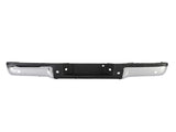 Pickup Rear Bumper Ford F150 2009-2014-Silver/Steel/With Holes 99426537