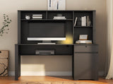 Computer Desk with Hutch & Bookshelf,Wood Executive Desk Teens Student Desk Writing Laptop Home W1321P289999