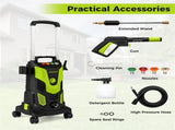 Green Black 2300 PSI Electric Pressure Washer with 4 Quick-Connect Nozzles & Soap Bottle, 1900W 28310152