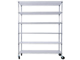 6 Tier 6000lbs Capacity NSF Metal Shelf Wire Shelving Unit, Heavy Duty Adjustable Storage Rack with W465142123