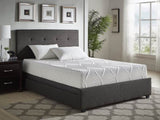 10-inch Eastern King Size Bed Mattress Gel-Infused Memory Foam Mattress, Firm, White, Mattress in a B011P248236