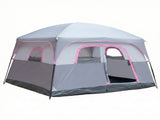 6 Person Outdoor Camping Tent, Waterproof Windproof Easy Setup, Double Layer Family Camping Tent 59606108