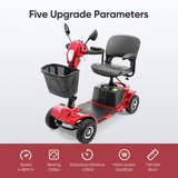 ZNTS 4 Wheel Mobility Scooters, Upgrade Electric Power Mobile Scooter for Seniors Adult with Lights 92516024