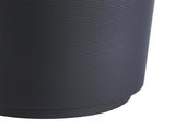 Soft Touch Ribbed Plastic 1.98 Gallon Black Trash Can 58706538