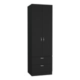 Vico 76" High Armoire Wardrove Closet with 2 Drawers, Double Door Cabinet , One Shelf and Hanging B200P188837