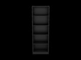 Bookcase Compact Bookshelf with Multiple Shelves, Black B097P167420