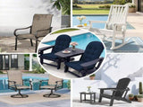 Outdoor Adirondack Chair Cushions 44x19x4 inch Waterproof Rocking Chair Cushion with 17x19 Ottoman 32090153