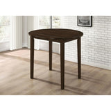 Cappuccino and Tan 3-piece Dining Set with Drop Leaf B062P145671