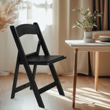 4 Pack Folding Chairs, Resin Chairs with Padded Seat, Comfortable Event Chairs Indoor Outdoor for 76751811