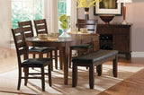Contemporary Style 1pc Oval Table with Self-Storing Butterfly Leaf Dark Oak Finish Wooden B011P153151