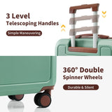 4 Piece Luggage Set with Compression Packing Cubes for Expanable Spinner Wheels Lightweight 29412925