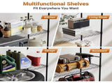 Heavy Duty 3-Tier Wire Shelving with Wheels, Adjustable Steel Storage Rack, Chrome, 24" x 14" x 30" 91602028
