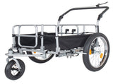 3-in-1 Heavy-Duty Bike Cargo Trailer - Upgraded 20"x2.6" Wide Fat Tires, 150lbs Capacity, Steel 35830980