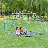13ft Geometric Dome Climber Play Center, Kids Climbing Dome Tower , Rust & UV Resistant Steel N710P261138F