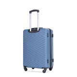 ZNTS luggage 4-piece ABS lightweight suitcase with rotating wheels, 24 inch and 28 inch with TSA lock, W284P149252