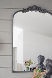 24" x 36" Classic Design Mirror with and Baroque Inspired Frame for Bathroom, Entryway Console Lean W2078123591