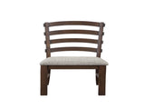 Pascaline Gray Fabric, Rustic Brown & Oak Finish Side Chair B2726P255347