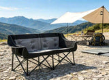 Heated Camping Chair for 2 Oversized Folding Padded Loveseat with 3 Heat Levels 4 Heating Zones 06353425