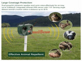 Ultrasonic Animal Repeller, Upgraded Solar Powered Pest Deterrent with PIR Motion Sensor, LED 74058597