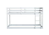Solid Wooden, Solid Rubber Wooden Twin over Twin Loft Bed with Ladder, with Bed Platform of W504P191666