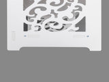 Wood-plastic Board Six Tiers Carved Shoe Rack White B 86980088