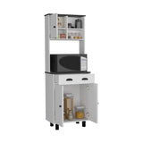 Salem Kitchen Pantry with 2 Cabinets, 2 Open Shelves, and Drawer B070P173183