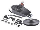 Black Steel Power Steering Pump With Bracket Kit & Pulley Fit for Small Block Chevy 265 283 305 327 71782395