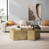 Irregular Pentagon Nesting Coffee Set, Geometric Coffee Set, Side Set, Cocktail W757P206012