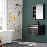 Shower System with Shower Head, Hand Shower, Slide Bar, Bodysprays, Shower Arm, Hose, Valve Trim, W928105126