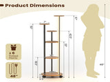 6-Tier Plant Stand with RGB Light Strip, Smart APP & Remote Control Plant Shelf for Home 32478547