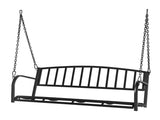 118*46*47cm Iron Art With Iron Chain Vertical Bar Backrest 200kg Iron Swing BlackSwing frames not 19772343