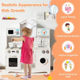 ZNTS Kitchen Toy Wooden Kids Kitchen with Washing Machine 86713732