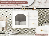 24" Bathroom Vanity Set Wall Mounted for Small Space, Bathroom Cabinet with Ceramic Sink, 2 Drawers N710P286704K