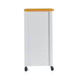 Kitchen Island Cart with walnut wood Top, Rolling Storage Cabinet on Wheels with Drawers, Sideboard W3417P329701