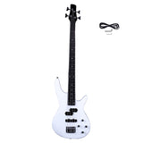 ZNTS Exquisite Stylish IB Bass with Power Line and Wrench Tool White 52134295