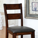 ZNTS Dark Cherry Finish Solid wood Transitional Style Kitchen Set of 2pcs Dining Chairs Bold & Sturdy B011P162631